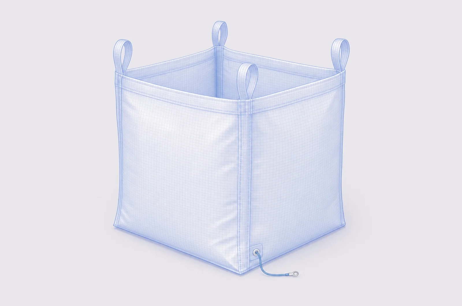 Ableitfähiger Big Bag mit Erdungsanschluss